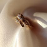 Boutique  Gold Snake Ring Adjustable 5-9 Photo 0