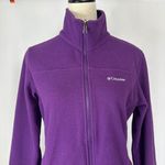 Columbia  Fleece Jacket Full Zip‎ Pockets Purple Activewear Coat Womens Medium Photo 1