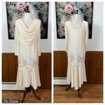 Elegant Vintage 1980s Nightworks Embroidered Mother of the Bride Dress! White Size 8 Photo 1