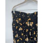 Torrid Black Floral Challis Tie Front Tapered Pant Women Plus Size 1X Cropped Photo 8