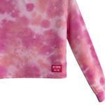 Juicy Couture Pink Tie Dye Cropped Long Sleeve Logo Top Women’s Size X-Small Photo 3