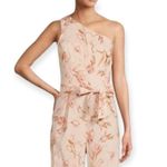 Antonio Melani  Carlos One Shoulder Pink Floral Jumpsuit Size 10 NEW Photo 2