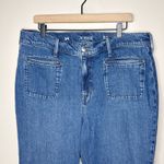 J.Crew  Women's '96 Flare High Rise Jeans Lexi‎ Kay Wash Size 34 Patch Pockets Photo 4
