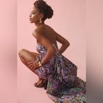 Anthropologie  Geisha Designs Floral Strapless Mini Dress Bow Detail $348 Large Photo 10