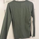 J.Crew Green Long Sleeve Girlfriend Tee Photo 2