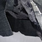 BCX  M Black Denim Jeans Waist Jacket Photo 3