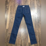 Ganni  slim high waisted jeans Nwt navy logo designer denim spring skinny boho Photo 2