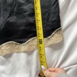 Lands' End Vintage Y2K Womens Large Brat Tank Top Cami Black Lace Fairy 100% Silk Babydoll Photo 2