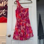 fab'rik  Pink and Red Floral Dress Photo 3