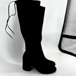 Sam Edelman  Vinney Knee High Boots Suede Leather Round Toe Block Heel Black 10M Photo 2