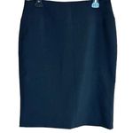 Alfani Classic Black Lined Pencil Skirt with Zippered Waist and Slit at Back Photo 0