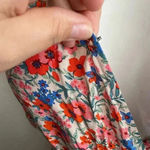 American Eagle 💥🆕 ShortSleeve Openback Tie Waist Floral Print Romper S🆕 Photo 9