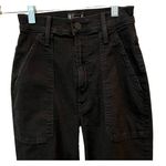 MOTHER The Wrapper Patch Springy Ankle Jeans Size 23 Black Photo 7