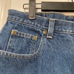 Eddie Bauer Heavyweight Blue Cotton Denim Straight Leg High Waist Jeans Size 12P Photo 2