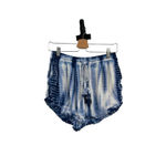 Generation Love Generation‎ Love Blue Tie Dye Tasseled Drawstring Shorts Size Medium Photo 1