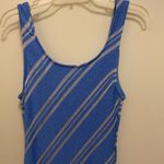 Lush Clothing Nectar Lush Women’s Blue & White Tank Sweater Knit Dress L Large Bust 38” NWT Photo 2