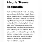 Alegria  Stevee rocknrolla black leather boots size 37 comfort shoes minimal Photo 2