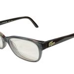 Lacoste Eyeglass Frame Glasses 130 L3606 035 Gray Alligator Stem Full Rim Photo 0
