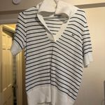 Vineyard Vines Women's Open-Stitch Short-Sleeve Polo Sweater Photo 0