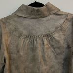 Anthropologie Anthro ONE GIRL WHO Suede Gold Leather Jacket. Size SP Photo 7