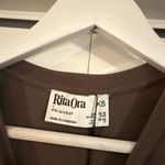 Primark Rita Ora X NWT brown crewneck fitted top size xs Photo 2