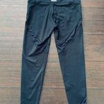 Aerie Black Mesh High-Rise/Waisted Cropped 23" Leggings | Size: S Photo 4