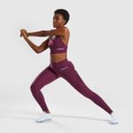 Gymshark  Geomesh Leggings Magenta Dark Ruby Pocket High Rise Purple S Photo 3