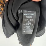 Whistles Classic Leopard Shirred Dress Long Sleeve Mini Mock Fit & Flare Size 6 Brown Size M Photo 9