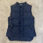 J.Crew  Navy Blue Full Zip Down Puffer Vest Size S Photo 0