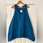FP Beach Free People Beach Blue Sleeveless Cory Tunic Pockets‎ Size Small Oversized NWT Photo 2