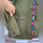 Jen's Pirate Booty  X FREE PEOPLE Military Green Utility Jacket medium Photo 4
