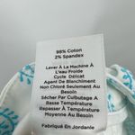 Talbots Perfect Skimmer stretch aqua blue paisley print cropped casual pants 6 Photo 7