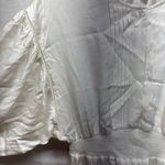 Designer Remix Dress Mini Ruffle White Boho Cotton Cottagecore Fit Flare Small Size M Photo 7