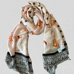 Fashion Apparel & Accessories New  Since 1999 Flamingo Scarf, Sz 35x70 Photo 1