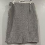 Roz & Ali Roz Ali Textured Knit Elastic Geo Knee Length Pencil Skirt Medium M Photo 2