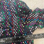 Vintage Rainbow Blazer Women Black Jacket Sequins Party Holiday Retro Lg 80s Art Photo 5