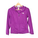 The North Face Purple Light Fleece Full Zip Hooded Jacket XS Photo 2