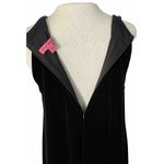 Betsey Johnson VTG  Halter Dress Size 10 Black Velvet Cocktail Party Formal LBD Photo 6