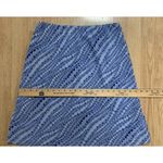 New York & Co. Skirt Women's Size Large Blue Patterned Elastic Waist Lined Photo 5