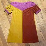 Ivy Jane  Soft Corduroy Color Block Puff Sleeve Mini Dress Size XS Photo 0