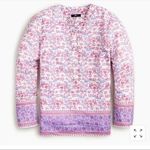 J.Crew Floral Tunic in "Iris Block" Print NEW Photo 0