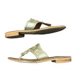 Jack Rogers Original Jacks Flat Gold / Platinum Size 6 Photo 5