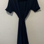 Babaton  (Aritzia) Wallace Navy Short Sleeve Wrap Dress, Size XS Photo 11