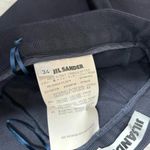 Jil Sander  Made in a Italy Viscose Blend Navy Blue skinny  trouser pants 34 / 4 Photo 2