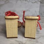 Anthropologie  SCHUTZ Mid Atanado Leather block heel daisy Sandals heels SZ 9.5 B Photo 7