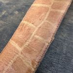 Vintage A. Brod Genuine Leather Wide Patterned Belt Size Large Made in the USA Tan Photo 7