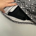 Title Nine  Women S Black White Fan Print Skirt Skort Lined Zip Pocket Tennis Photo 2