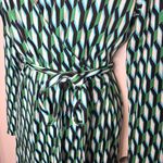 Diane Von Furstenberg  DVF for Target Midi Arrow Geo Green Wrap Dress-In Hand Med Photo 3