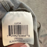 BCBGMAXAZRIA  | Lucia Tan Bohemian Sheer Printed Long Sleeves Blouse Size L Large Photo 8