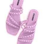 Steve Madden Steven Madden Skyler-J‎ Studded Jelly Slide Sandals Lilac 8 Photo 0